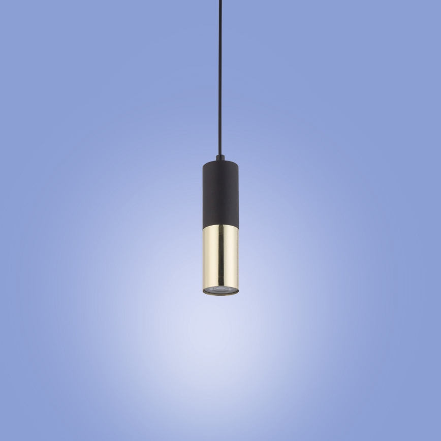 Luster na lanku ELIT 1xGU10/10W/230V čierna
