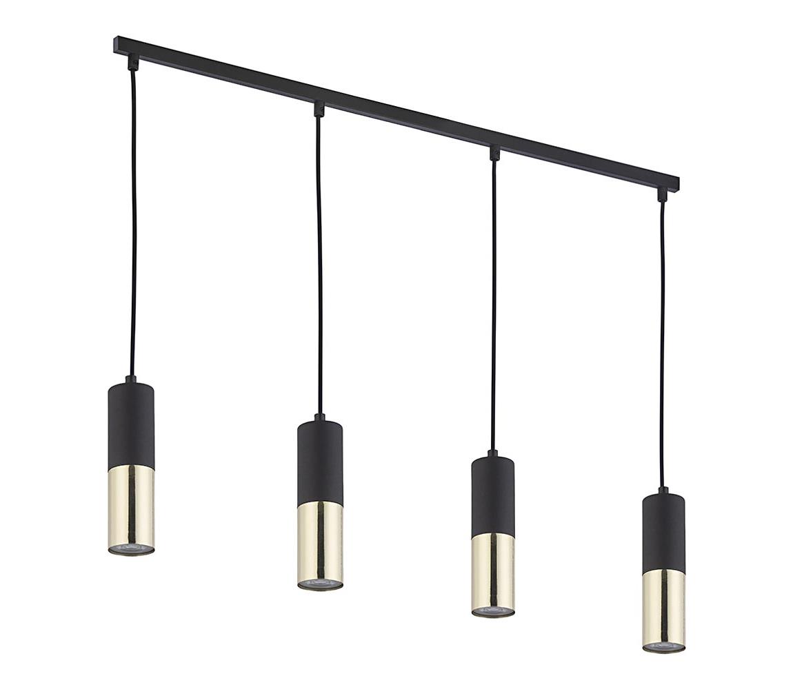  Luster na lanku ELIT 4xGU10/10W/230V čierna 4367