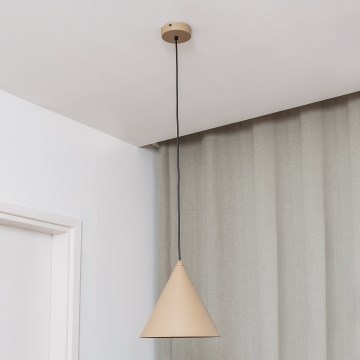 Luster na lanku ETNA 1xE27/15W/230V priem. 25 cm béžový