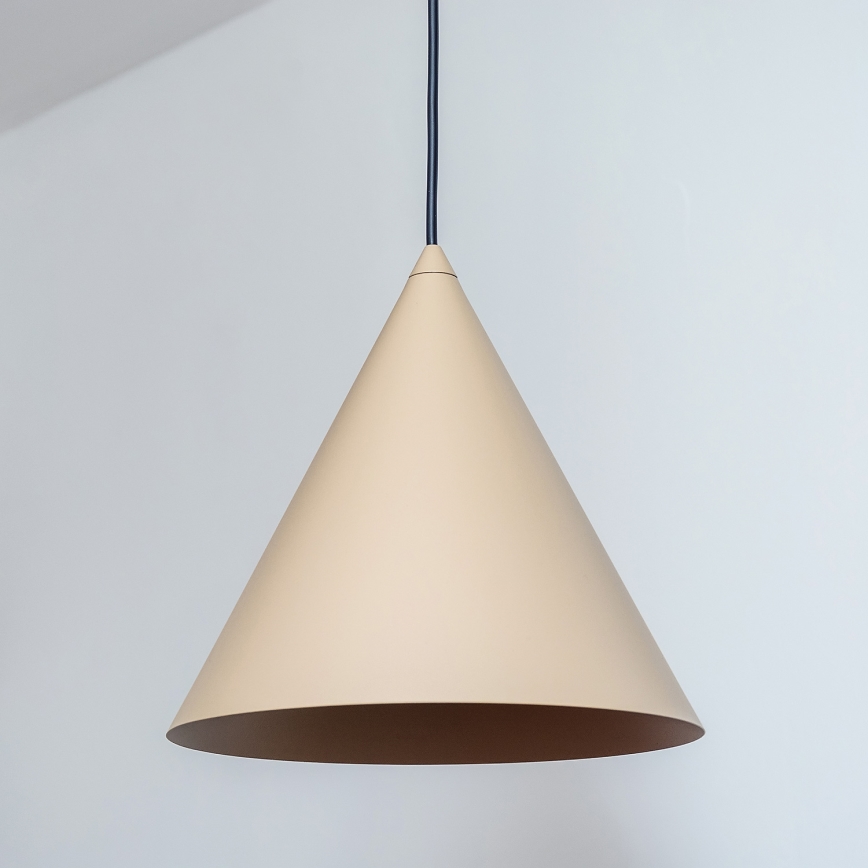 Luster na lanku ETNA 1xE27/15W/230V priem. 25 cm béžový