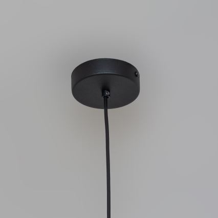 Luster na lanku ETNA 1xE27/15W/230V, priemer 18,5 cm, čierny