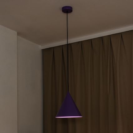 Luster na lanku ETNA II 1xE27/15W/230V pr. 25 cm fialový