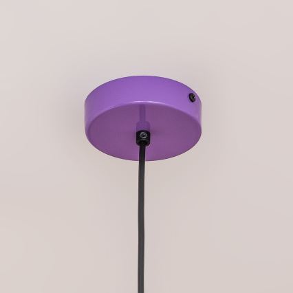 Luster na lanku ETNA II 1xE27/15W/230V pr. 25 cm fialový