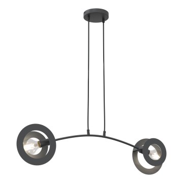 Luster na lanku EUFORIA 2xE27/15W/230V čierna