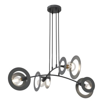 Luster na lanku EUFORIA 4xE27/15W/230V čierna