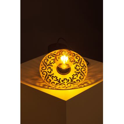 Luster na lanku FALCO 1xE27/60W/230V pr. 20 cm béžová