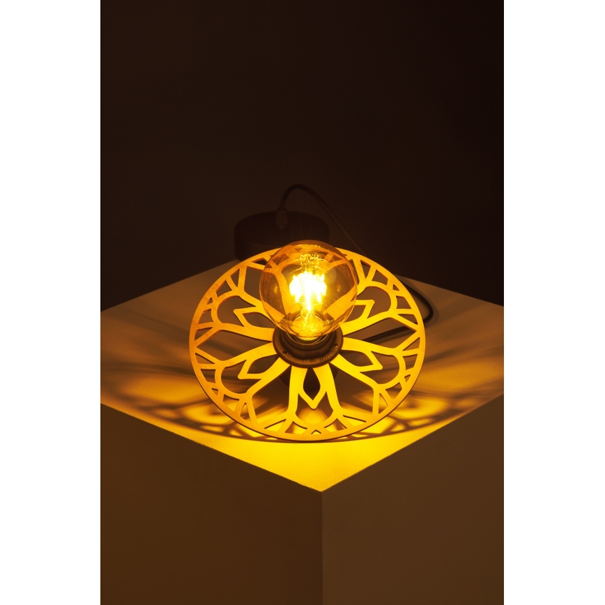 Luster na lanku FALCO 1xE27/60W/230V pr. 20 cm béžová
