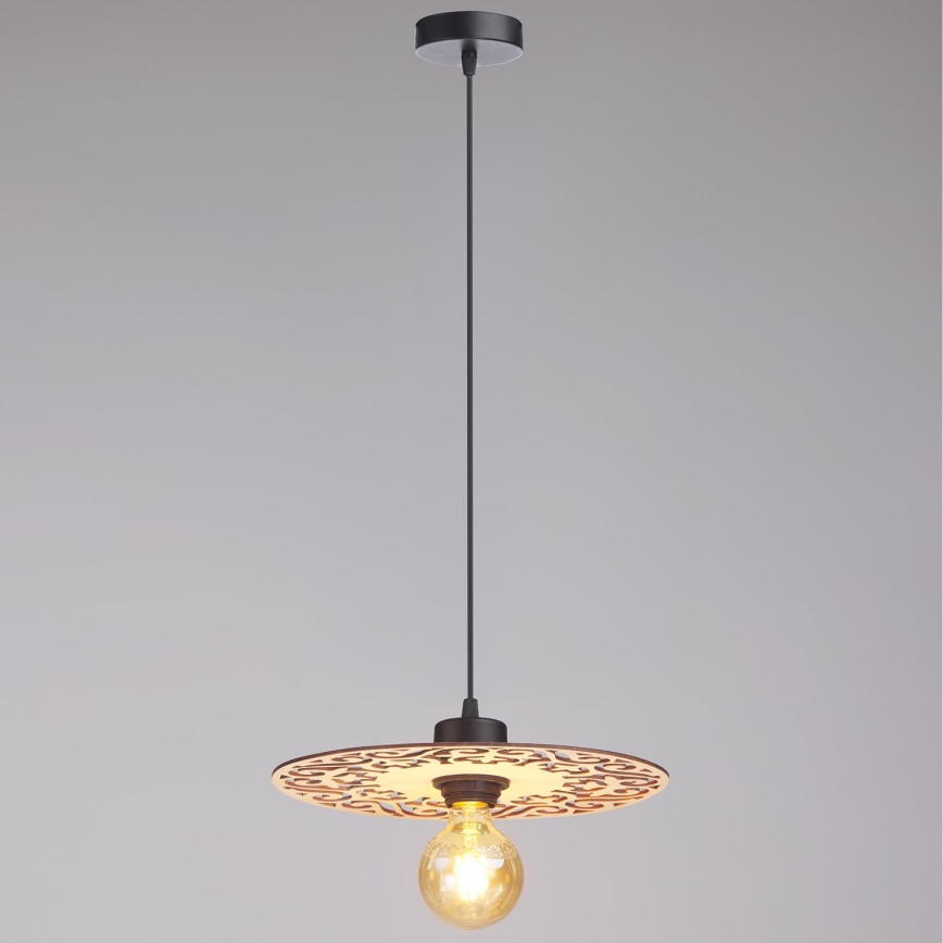 Luster na lanku FALCO 1xE27/60W/230V pr. 30 cm béžová