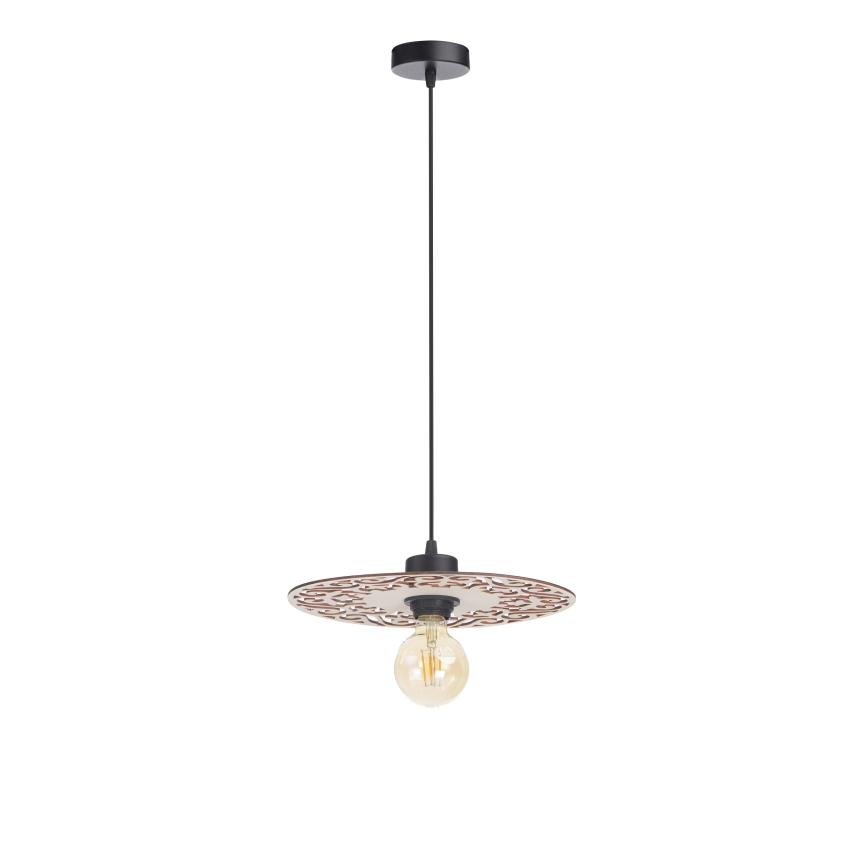 Luster na lanku FALCO 1xE27/60W/230V pr. 30 cm béžová