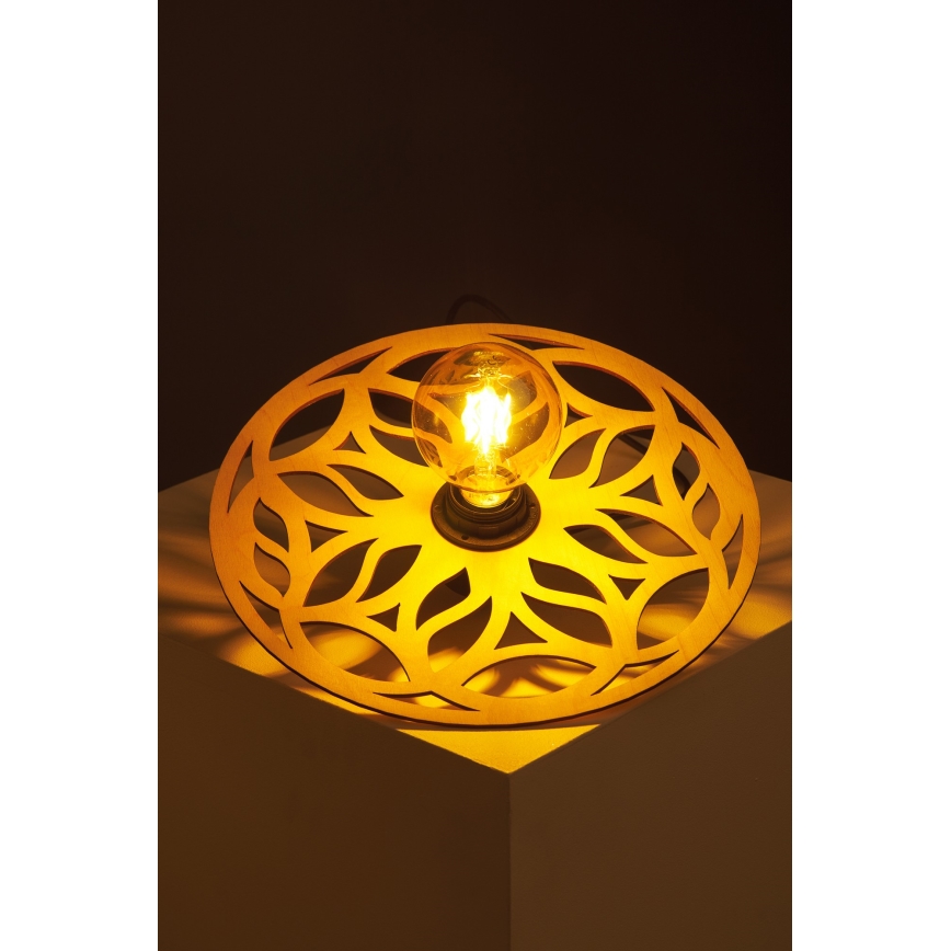 Luster na lanku FALCO 1xE27/60W/230V pr. 30 cm béžová