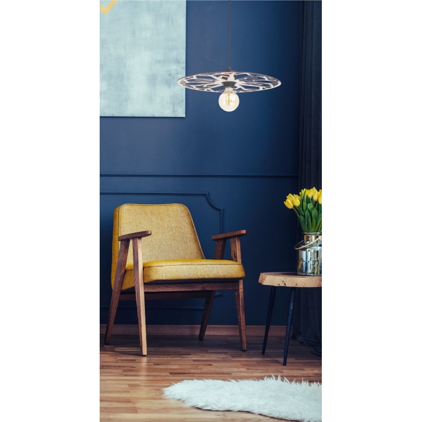 Luster na lanku FALCO 1xE27/60W/230V pr. 30 cm béžová