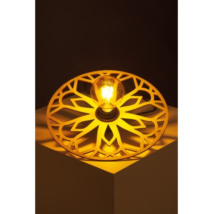 Luster na lanku FALCO 1xE27/60W/230V pr. 30 cm béžová