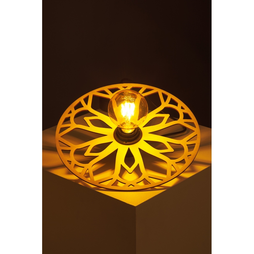 Luster na lanku FALCO 1xE27/60W/230V pr. 30 cm béžová
