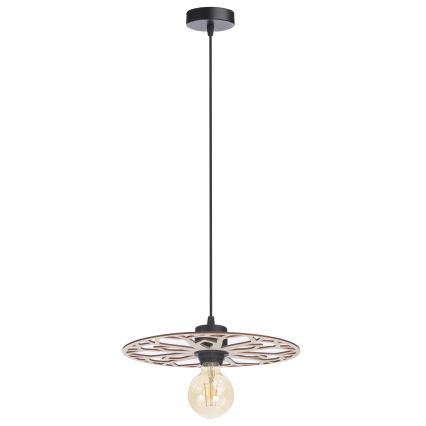Luster na lanku FALCO 1xE27/60W/230V pr. 30 cm béžová