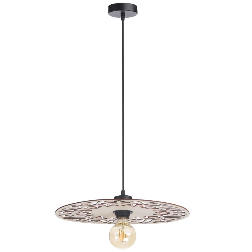 Luster na lanku FALCO 1xE27/60W/230V pr. 40 cm béžová