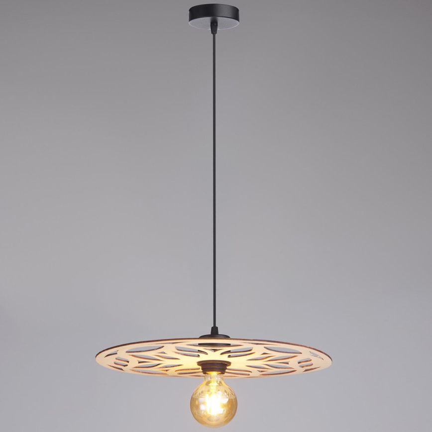 Luster na lanku FALCO 1xE27/60W/230V pr. 40 cm béžová
