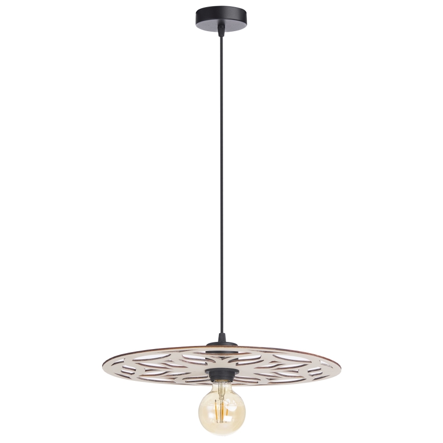 Luster na lanku FALCO 1xE27/60W/230V pr. 40 cm béžová
