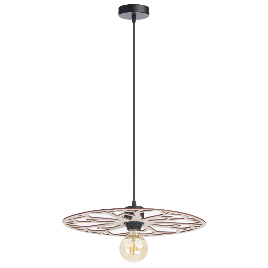 Luster na lanku FALCO 1xE27/60W/230V pr. 40 cm béžová
