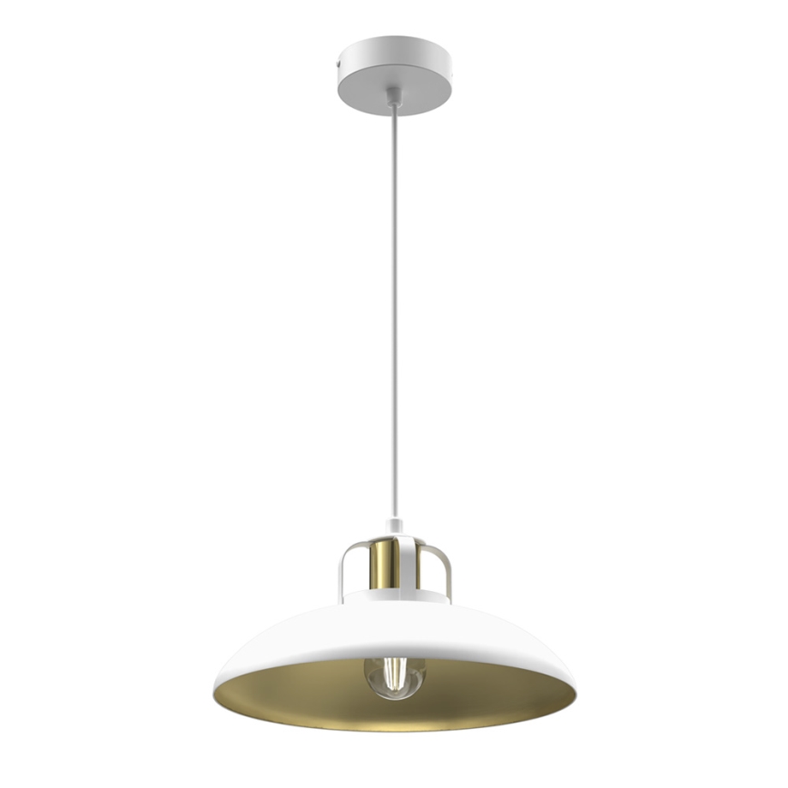 Luster na lanku FELIX 1xE27/60W/230V biela