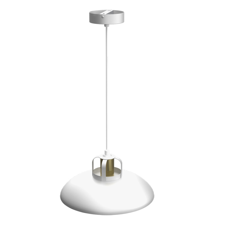 Luster na lanku FELIX 1xE27/60W/230V biela