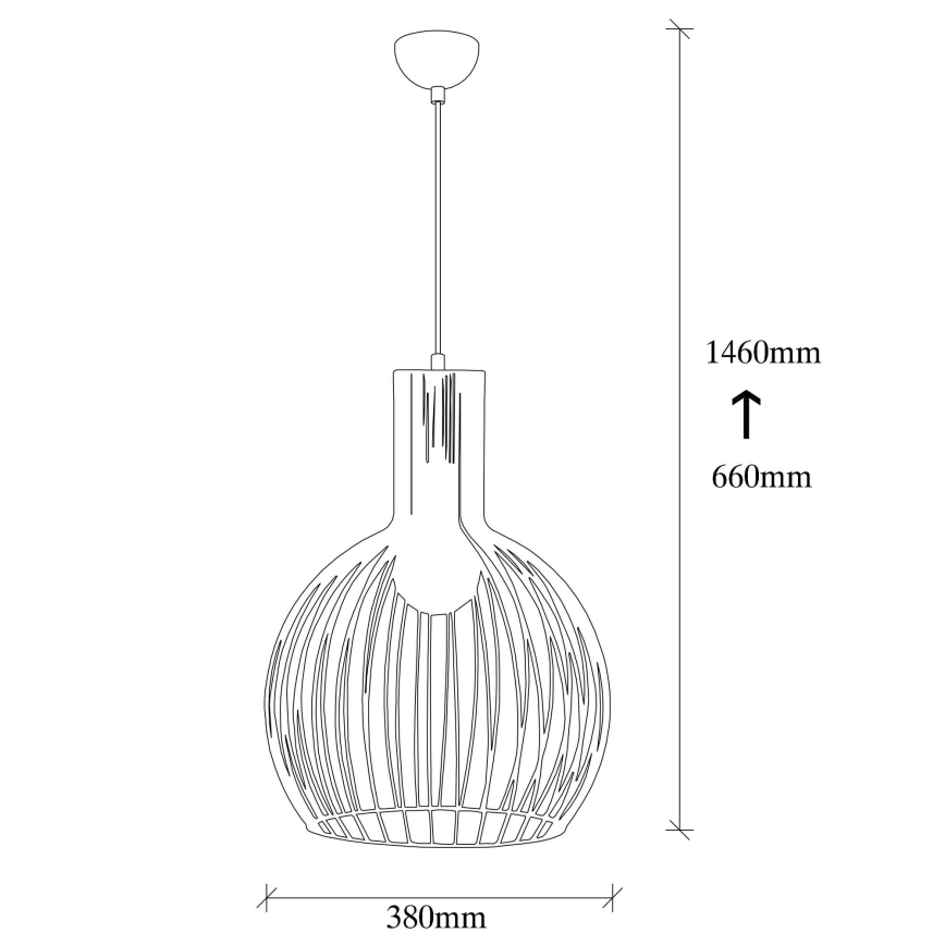 Luster na lanku FELLINI 1xE27/100W/230V