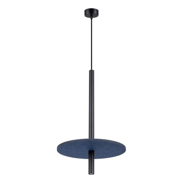 Luster na lanku FELTRO 1xG9/8W/230V čierna/modrá