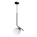Luster na lanku FIRA 1xE27/60W/230V čierna