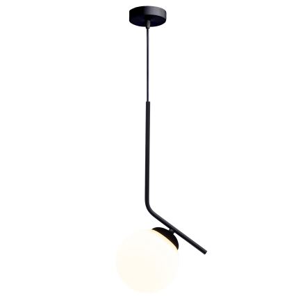 Luster na lanku FIRA 1xE27/60W/230V čierna