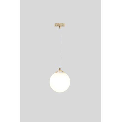 Luster na lanku FIRA 1xE27/60W/230V zlatá