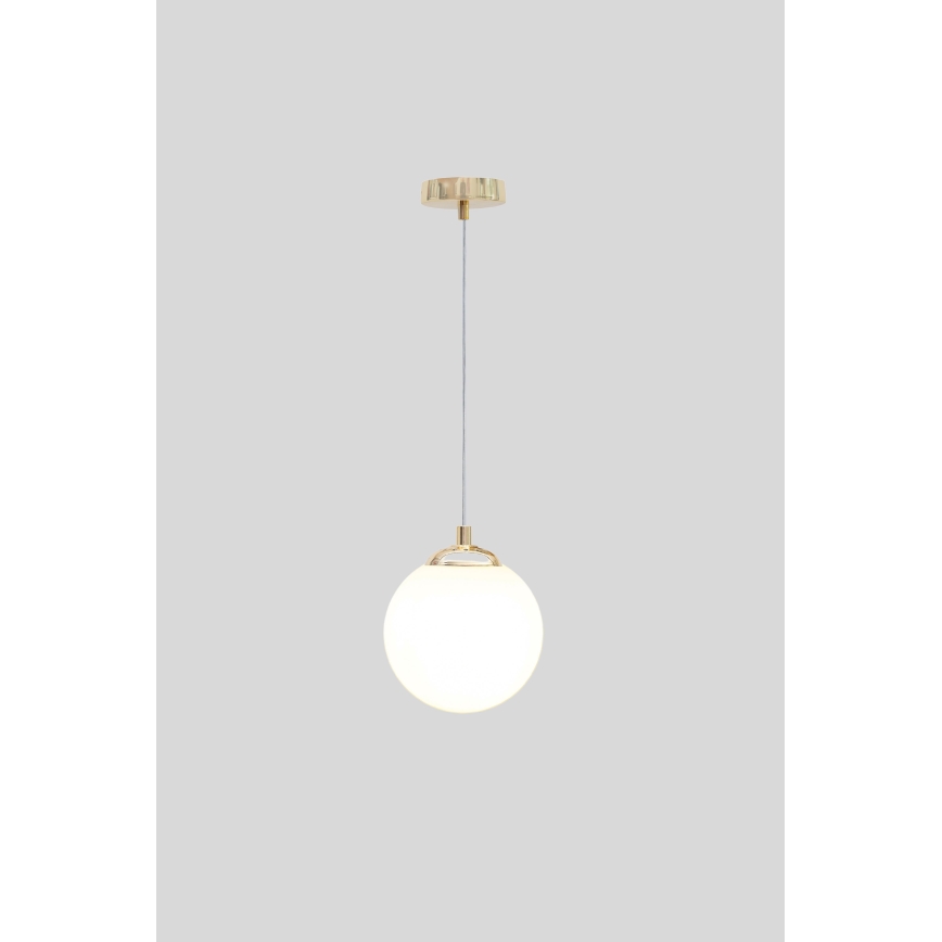 Luster na lanku FIRA 1xE27/60W/230V zlatá