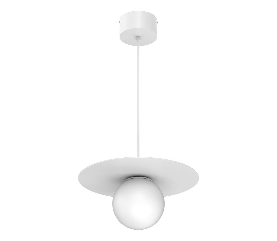 Luster na lanku FLAT 1xE27/15W/230V biela 9622