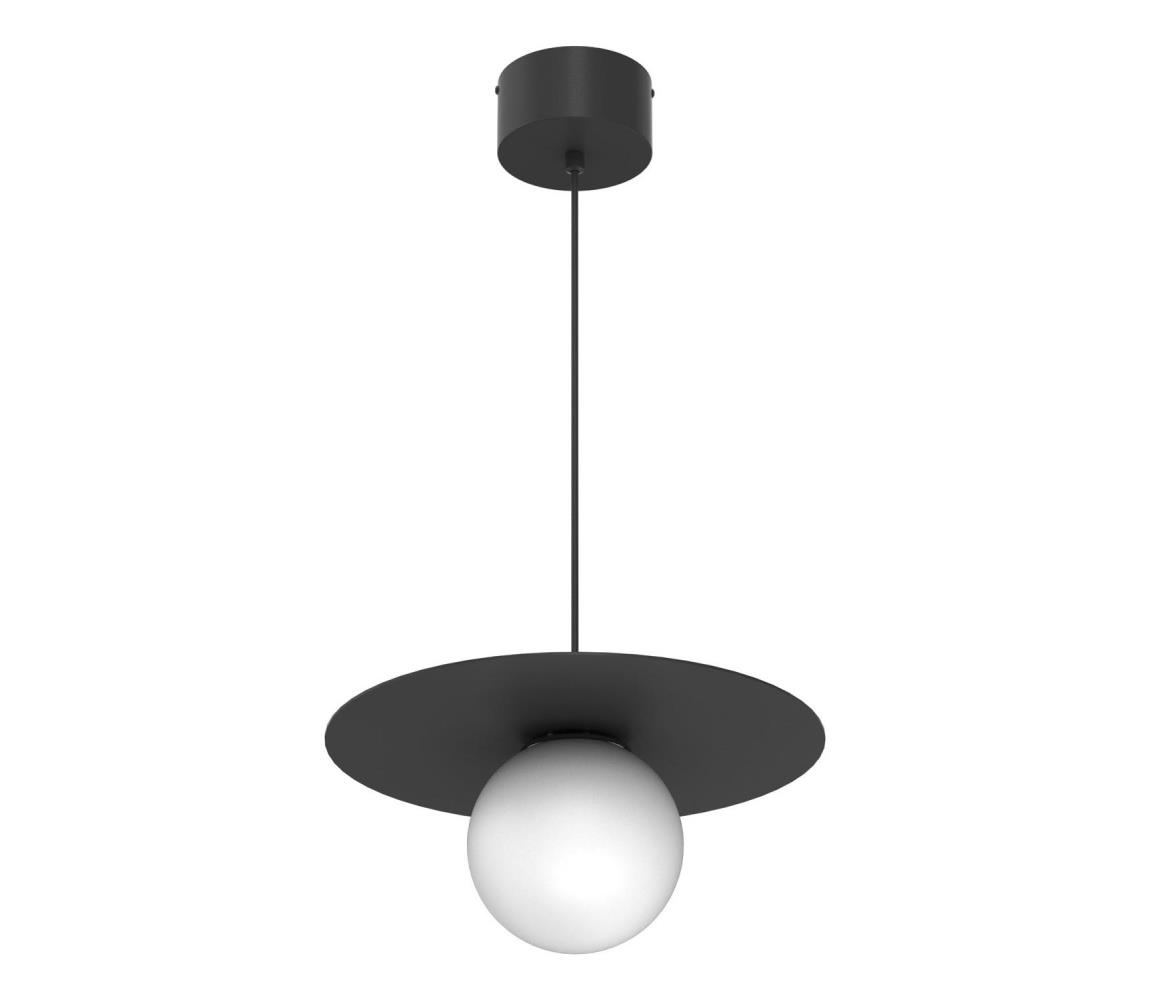 Luster na lanku FLAT 1xE27/15W/230V čierny 9597