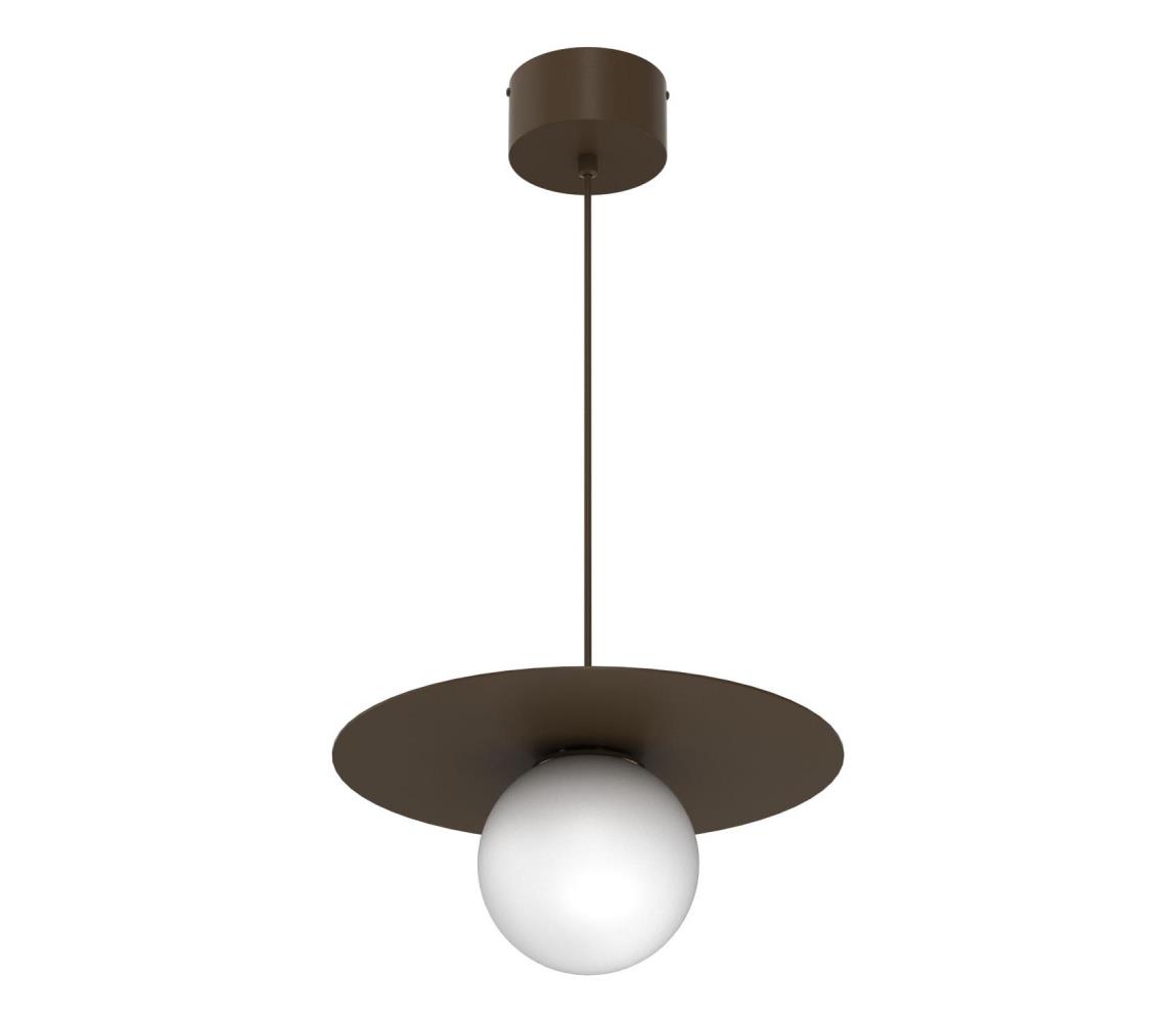 Luster na lanku FLAT 1xE27/15W/230V hnedý 9567