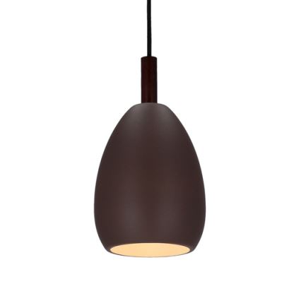 Luster na lanku FLEN 1xE27/40W/230V pr. 16 cm hnedá