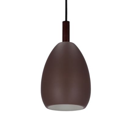 Luster na lanku FLEN 1xE27/40W/230V pr. 16 cm hnedá