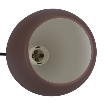 Luster na lanku FLEN 1xE27/40W/230V pr. 16 cm hnedá