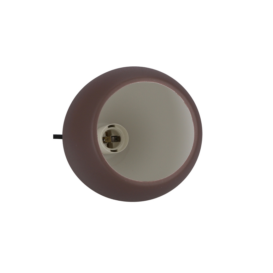 Luster na lanku FLEN 1xE27/40W/230V pr. 16 cm hnedá