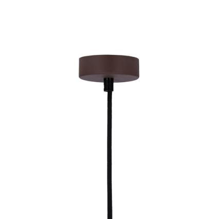 Luster na lanku FLEN 1xE27/40W/230V pr. 16 cm hnedá