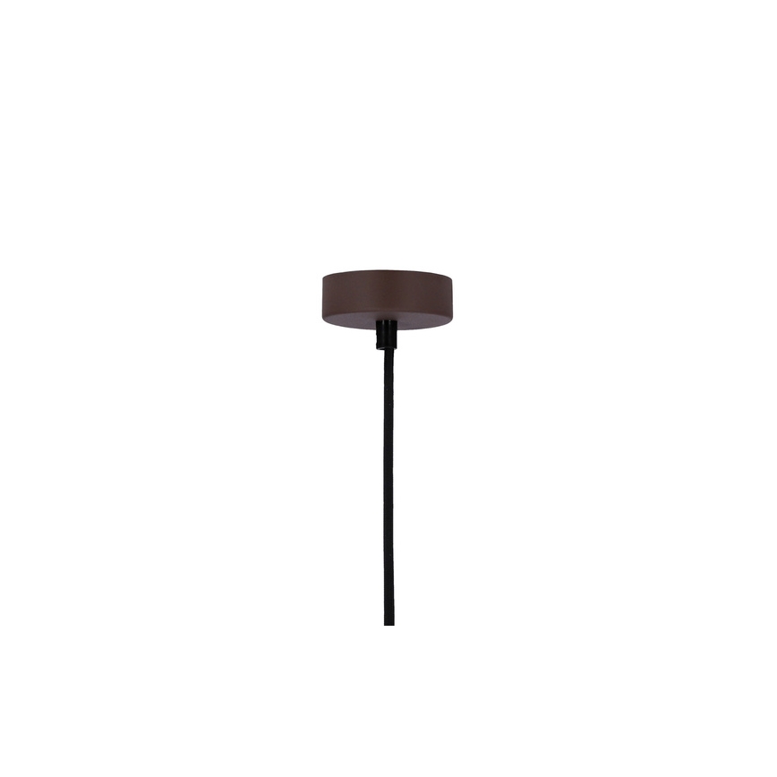 Luster na lanku FLEN 1xE27/40W/230V pr. 16 cm hnedá