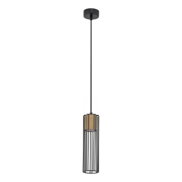 Luster na lanku FOBIA 1xGU10/25W/230V čierna/zlatá