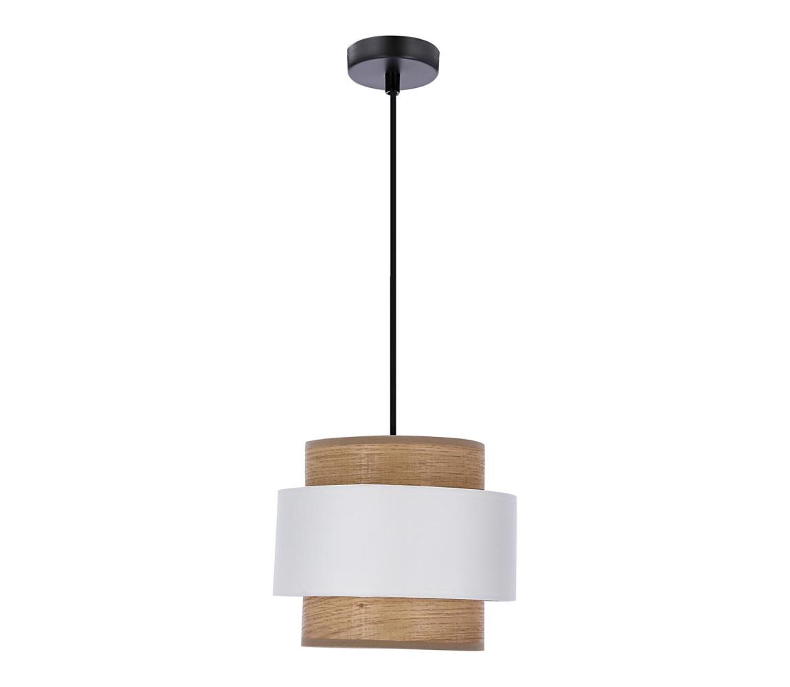 Luster na lanku FORNI 1xE27/40W/230V hnedá/biela