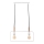 Luster na lanku FRAME 2xE27/60W/230V biela