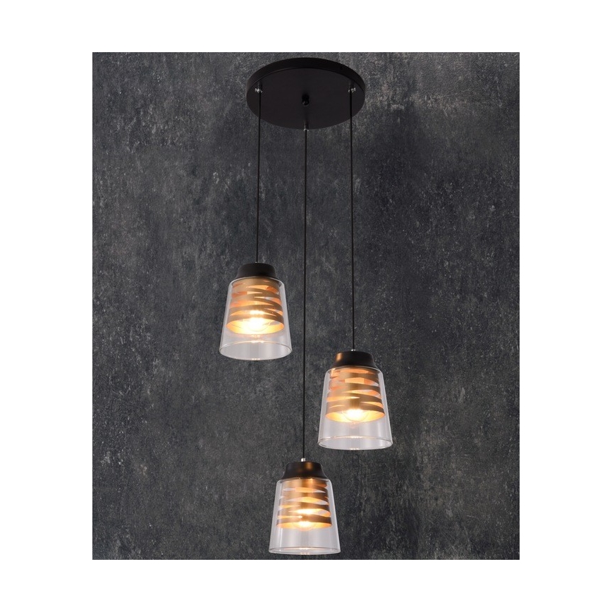 Luster na lanku FRESNO 3xE27/60W/230V