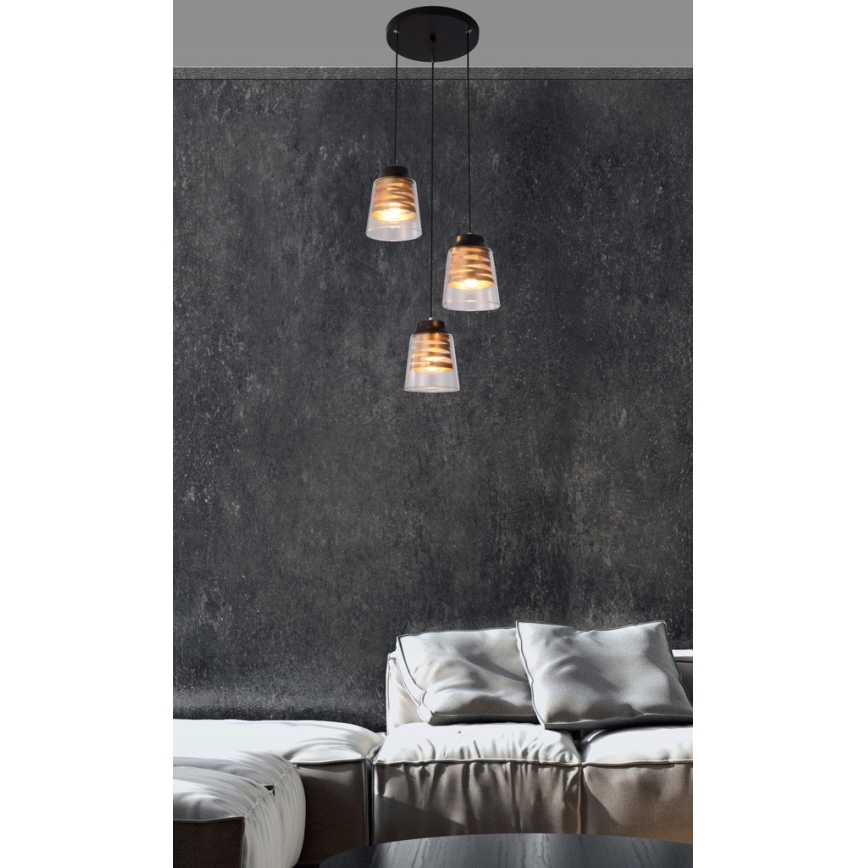 Luster na lanku FRESNO 3xE27/60W/230V