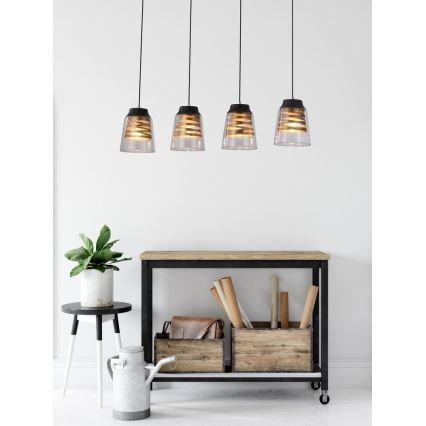 Luster na lanku FRESNO 4xE27/60W/230V
