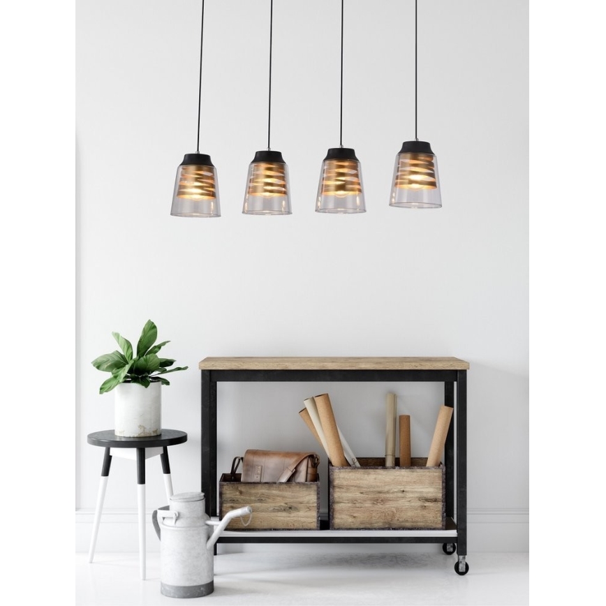 Luster na lanku FRESNO 4xE27/60W/230V