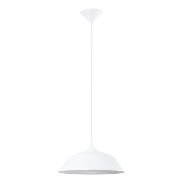 Luster na lanku FRIKA 1xE27/15W/230V pr. 34 cm biela
