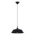 Luster na lanku FRIKA 1xE27/15W/230V pr. 34 cm čierna