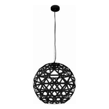 Luster na lanku FROZEN 1xE27/60W/230V pr. 50 cm čierna