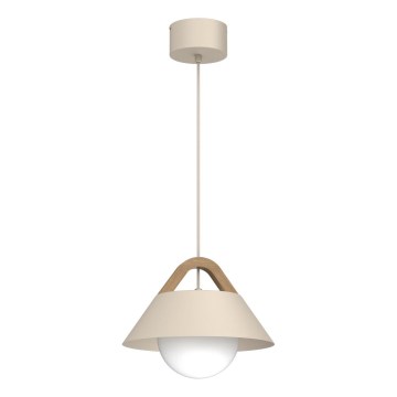 Luster na lanku FUNDA 1xE27/15W/230V béžový
